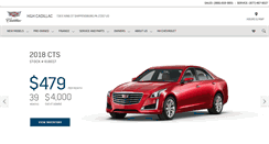 Desktop Screenshot of hhcadillac.com